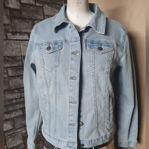 Time and Tru Light Blue Denim Jacket